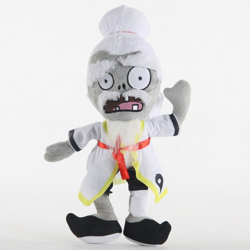 1pcs 30cm Plants vs Zombies Plush Doll PVZ Qigong Kongfu Zombie Plush Soft Stuffed Plush