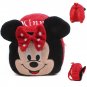 Disney Mickey Stitch Cute Cartoon Kids Plush Backpack Toys Mini School Bag Children's