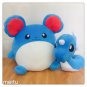 Original Pokemon Game Cartoon Giant Dolls Marill Dragonair Plush Toy 36cm