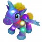 14'' Glow Unicorn Light Up Stuffed Animal Soft LED Horse Plush Toy Glitter Gift for Kids