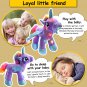 14'' Glow Unicorn Light Up Stuffed Animal Soft LED Horse Plush Toy Glitter Gift for Kids