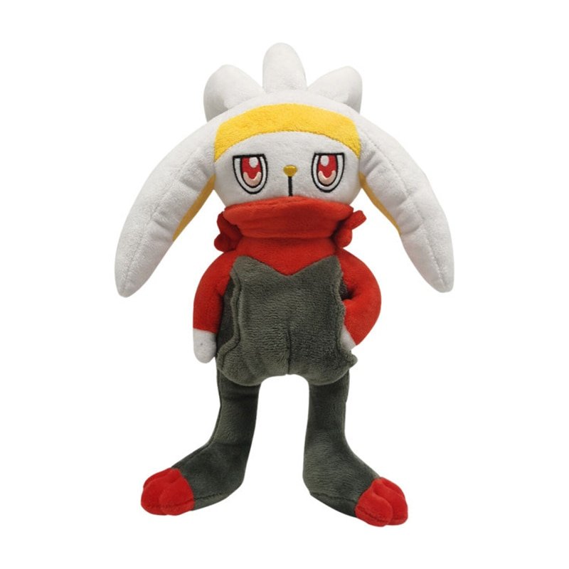 New Style 28CM Raboot Plush Doll Pokemoned Peluche Toy Sword and Shield Stuffed Kick