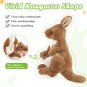 Athoinsu Cute Stuffed Animal Kangaroo Doll Throw Pillows Plush Toys Soft Children's Birthday