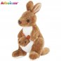 Athoinsu Cute Stuffed Animal Kangaroo Doll Throw Pillows Plush Toys Soft Children's Birthday