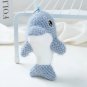 Cartoon Ocean Animal Plush Knitted Dolphin Doll Keychain Pendant Cute and Creative Girl