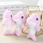 Cartoon Ocean Animal Plush Knitted Dolphin Doll Keychain Pendant Cute and Creative Girl