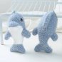 Cartoon Ocean Animal Plush Knitted Dolphin Doll Keychain Pendant Cute and Creative Girl
