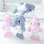 Cartoon Ocean Animal Plush Knitted Dolphin Doll Keychain Pendant Cute and Creative Girl