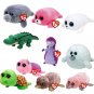 Ty Beanie Animal Stuffed Plush Doll Cute Platypus Fish Turtle Crocodile Seal Doll Big Eyes