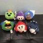 1/7pcs Cartoon Leon Spike Crow Gevulde Game Capuchon Knuffel Poppen Hero Stuff Anime