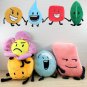 Battle for Dream Island Plush Doll BFDI Toys Leafy Firey Flower Waterdrop Bubble Stuffed Animal