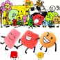 Battle for Dream Island Plush Doll BFDI Toys Leafy Firey Flower Waterdrop Bubble Stuffed Animal