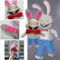 Horror Game Mr. Hopp's Playhouse 2 Plush Toy Mr Hopp Rabbit Mr Stripes Tiger Miss Bo Panda