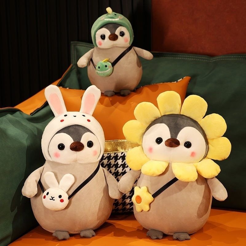 35cm Sunflower Penguin Plush Toy Penguin Soft Toy Penguin Stuffed Animals Doll