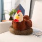 30CM Stuffed Chicken Doll Plush Toys Pretend Kid's Early Education Home Decoration