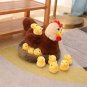 30CM Stuffed Chicken Doll Plush Toys Pretend Kid's Early Education Home Decoration