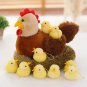 30CM Stuffed Chicken Doll Plush Toys Pretend Kid's Early Education Home Decoration