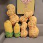 Cartoon Smile Simluation Peanut Corn Plush Toy Cute Kawaii Vegetables Plants Pillow Dolls