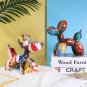 Nordic Modern Art Resin Graffiti Sculpture Balloon Dog Statue Creative Colored Craft Figurine