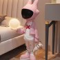 Modern Art Home Decor Pink Astronaut Statue Creative Nordic Sculpture Resin Craft Corridor Lamp