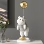 Creative Balloon Polar Bear Resin Ornaments Home Decor Crafts Statue Office Desk Figurines