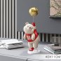 Creative Balloon Polar Bear Resin Ornaments Home Decor Crafts Statue Office Desk Figurines