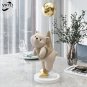 Creative Balloon Polar Bear Resin Ornaments Home Decor Crafts Statue Office Desk Figurines