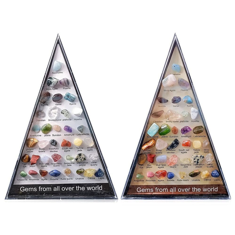 36 PCS/Box Natural Healing Crystals Mineral Specimens Irregular Tumbled Stones Rock Collection