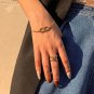 C Temperament Smooth Arc De Triomphe Double Layer Ring Female Personality Adjustable