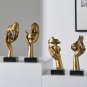 Statue Abstract Resin Desktop Ornaments Sculpture Miniature Figurines Face Character