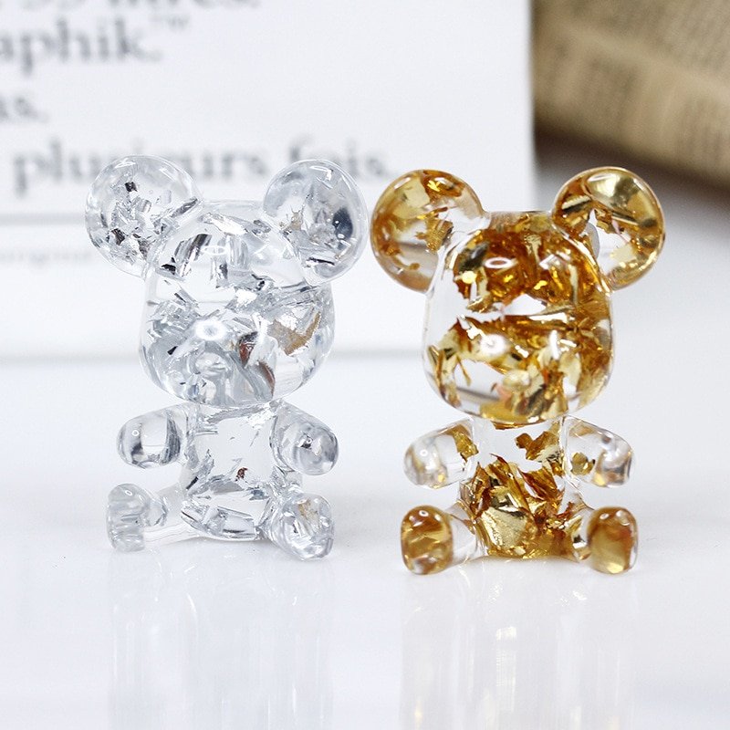 Cute Fluid Bear Miniatures Room Decorations Aesthetic Decor Nordic Home Sculptures &Figurine