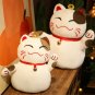 25/35cm Cute cat Plush Toys Stuffed Soft animal Plush Pillow Creative Bell Lucky Cat Gifts Doll