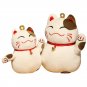 25/35cm Cute cat Plush Toys Stuffed Soft animal Plush Pillow Creative Bell Lucky Cat Gifts Doll