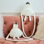 Cute Fluffy White Arctic Hare Bag, White Rabbit Crossbody Bag, Girl Birthday Gift