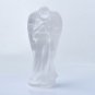 1pc Natural White Selenite Loveliness Statue Craft Decor Selenite Carving Angel Healing