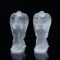 1pc Natural White Selenite Loveliness Statue Craft Decor Selenite Carving Angel Healing