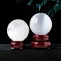 1PC Natural Stone White Selenite Ball Crystal Sphere Healing Gemstone FengShui Home Decor