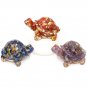 50MM Resin Turtle Statue Healing Crystals Tumbled Stones Sculpture Reiki Pocket Animals