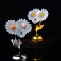 1PC Natural Selenite Three Flower Statue Carving Reiki Crystal Ore Ornaments Figurine