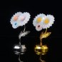 1PC Natural Selenite Three Flower Statue Carving Reiki Crystal Ore Ornaments Figurine