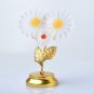 1PC Natural Selenite Three Flower Statue Carving Reiki Crystal Ore Ornaments Figurine