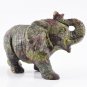 110mm Natural Dragon Blood Stone Crystal Handmade Elephant Statue Reiki Healing Animal