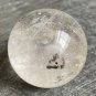 165g Natural Crystal Ball Green Phantom Decoration Polished Quartz Sphere Reiki Healing W26