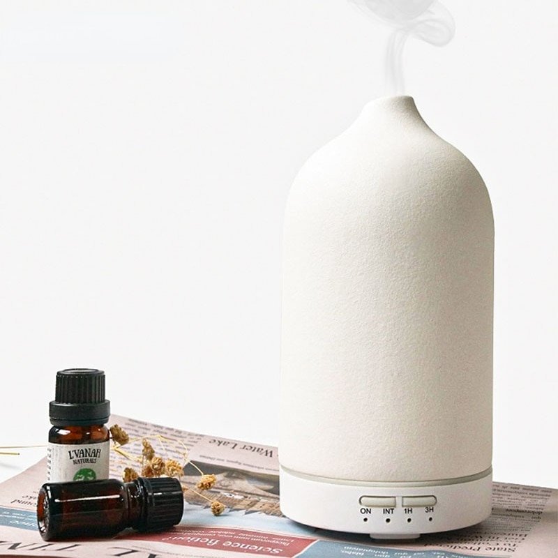 Aroma Diffuser Ceramic Automatic Humidifier Hotel Air Fresh Essential Oil Diffuser Timing