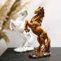 Resin Statue Golden White Black Horse Figure Nordic Abstract Ornaments For Figurines Horse