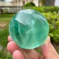 65.6mm Natural Green Fluorite Sphere Polished Crystal Quartz Ball Feng Shui Home Decor