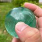 65.6mm Natural Green Fluorite Sphere Polished Crystal Quartz Ball Feng Shui Home Decor