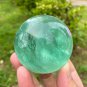 65.6mm Natural Green Fluorite Sphere Polished Crystal Quartz Ball Feng Shui Home Decor