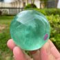 65.6mm Natural Green Fluorite Sphere Polished Crystal Quartz Ball Feng Shui Home Decor