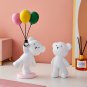 Cute Balloon Bear Statue Figurines for Interior Animal Model Kawaii Room Decor Home